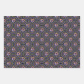 Whimsical Ram Astrologie Mandala Art Deco Fans Inpakpapier Vel (Voorkant)