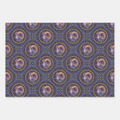 Whimsical Ram Astrologie Mandala Geometrische Tege Inpakpapier Vel (Voorkant)