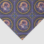 Whimsical Ram Astrologie Mandala Geometrische Tege Tissuepapier (Detail)