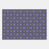 Whimsical Ram Zodiac Sign Polka Dot Mandala Inpakpapier Vel (Voorkant 3)