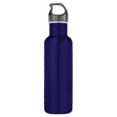 Whimsical Raven Moon Floral Abstract gepersonalise Waterfles (Achterkant)