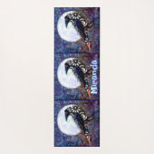 Whimsical Raven Moon Floral gepersonaliseerd Yogamat (Achterkant)
