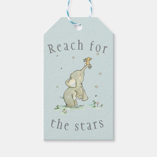 Whimsical Reach voor de sterren Cadeaulabel (Voorkant)