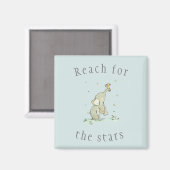 Whimsical Reach voor de sterren Magneet (Voorkant / Achterkant)
