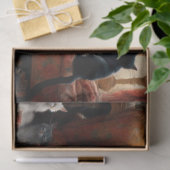 Whimsical Realistic Mama Cat & Kittens Tissuepapier (Geschenk)