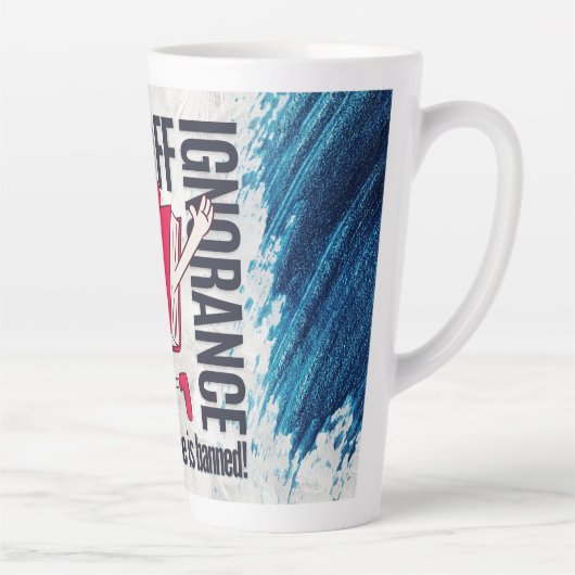 Whimsical Red Book Character Ignorance Is Banned Latte Mok (Rechts)