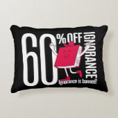 Whimsical Red Book Ignorance Banned Accent Throw  Accent Kussen (Voorkant)