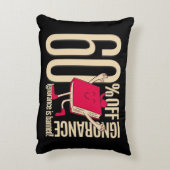 Whimsical Red Book Ignorance Banned Accent Throw  Accent Kussen (Achterkant (Verticaal))