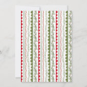 Whimsical Red Bow Frame Family Photo Christmas Feestdagenkaart (Achterkant)