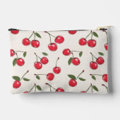 Whimsical Red Cherry Shadow Lettering Luxe Make-up Etui (Achterkant)