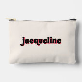 Whimsical Red Cherry Shadow Lettering Luxe Make-up Etui (Voorkant)