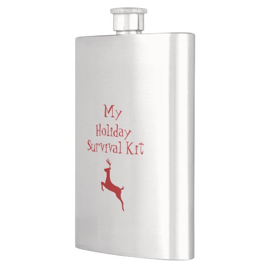 Whimsical Red Deer My Holiday Survival Kit Flacon (Links)