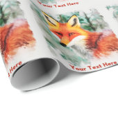 Whimsical Red Fox Cadeaupapier (Rol Hoek)