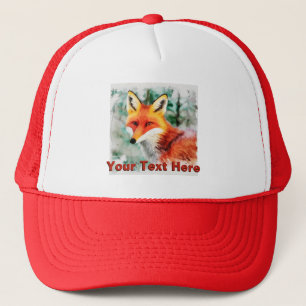 Whimsical Red Fox Trucker Pet