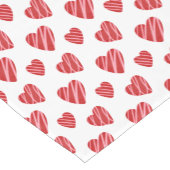 Whimsical Red Hearts Valentijnsdag Korte Tafelloper (Hoek)