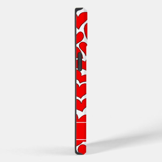 Whimsical Red Hearts Valentijnsdag op maat Case-Mate iPhone Case (Achterkant / Rechts)