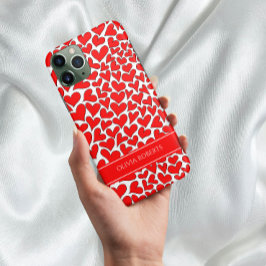 Whimsical Red Hearts Valentijnsdag op maat Case-Mate iPhone 14 Hoesje