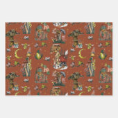 Whimsical Red kerstroom Pattern Wrapping Inpakpapier Vel (Voorkant 3)