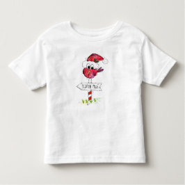 Whimsical Red-kerstvogel Kinder Shirts
