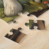 Whimsical Red Mushrooms Illustratie Legpuzzel (Zijkant)