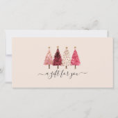 Whimsical Red Pink Blush Beige Cadeaubon (Voorkant)