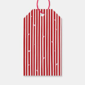 Whimsical Red Pink Bow Hearts Happy Valentines Day Cadeaulabel (Achterkant)