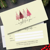 Whimsical Red Pink Lemon Salon Cadeaubon