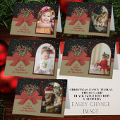 Whimsical Red Riding Hood Photo Christmas Card Feestdagen Kaart