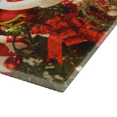 Whimsical Red & White Snoep Threaded kerstboom Snijplank (Hoek)