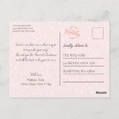 Whimsical Regenboog Rendieren en Kerstverlichting Briefkaart (Achterkant)