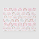 Whimsical regenboogpatroon Modern Tissuepapier (Voorkant)