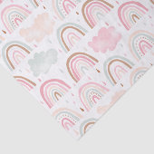 Whimsical regenboogpatroon Modern Tissuepapier (Detail)