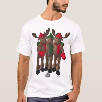 Whimsical Reindeer: De Moose Brothers T-shirt