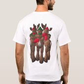 Whimsical Reindeer: De Moose Brothers T-shirt (Achterkant)