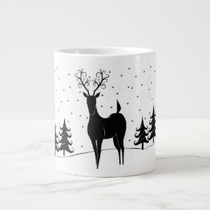 Whimsical Reindeer Grote Koffiekop