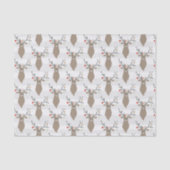 Whimsical Reindeer Kerstmis Tissuepapier (Voorkant)