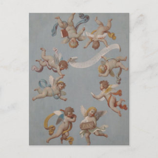 Whimsical Renaissance Cherub Angels Briefkaart