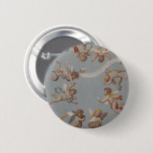 Whimsical Renaissance Cherub Angels Ronde Button 5,7 Cm (Voorkant /achterkant)