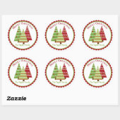 Whimsical Rendier Kerstvakantie Stickers (Vel)