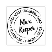 Whimsical retour adres label stempel (Design)