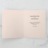 Whimsical Retro Beste Mama Hartvormige Foto Kaart (Binnen)
