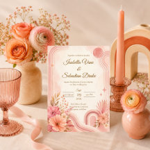 Whimsical Retro Bloemige Bruiloft