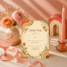 Whimsical Retro Bloemige Bruiloft
