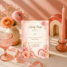 Whimsical Retro Bloemige Bruiloft