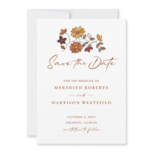 Whimsical Retro Boho Bloemen Bruiloft