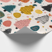 Whimsical Retro Boom Cadeaupapier (Hoek)