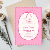 Whimsical Retro Border 50ste Verjaardagsfeest Kaart