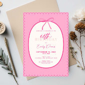 Whimsical Retro Border 60th Birthday Party Kaart