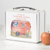 Whimsical Retro Camper Caravan Friends Quote (In situ)