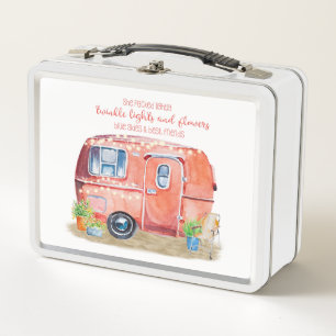 Whimsical Retro Camper Caravan Friends Quote